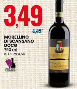 Eurospin Poggio d'Elef Morellino di scansano docg offerta