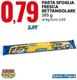 Eurospin TRE MULINI Pasta sfoglia fresca rettangolare offerta