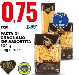 Eurospin AMO ESSERE eccellente Pasta di gragnano igp assortita offerta