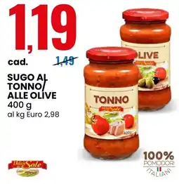 Eurospin Sugo al tonno/alle oli̇ve offerta