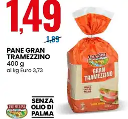 Eurospin TRE MULINI Pane gran tramezzino offerta