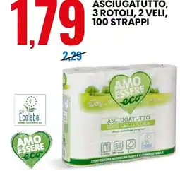 Eurospin AMO ESSERE eco Asciugatutto offerta
