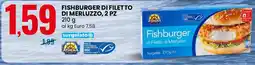 Eurospin ATHENA Fishburger di filetto di merluzzo offerta