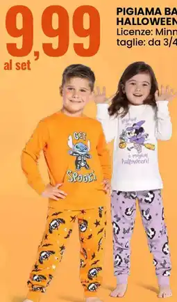 Eurospin Pigiama bambino/a halloween offerta