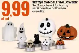 Eurospin Set 2/6 candele 'halloween' offerta