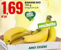 Eurospin AMO ESSERE Banane bio offerta
