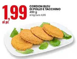 Eurospin Cordon bleu di pollo e tacchino offerta