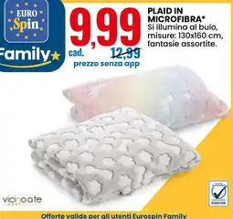 Eurospin Plaid in microfibra offerta