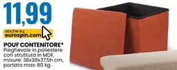 Eurospin Pouf contenitore offerta