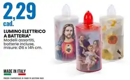 Eurospin Lumino elettrico a batteria offerta