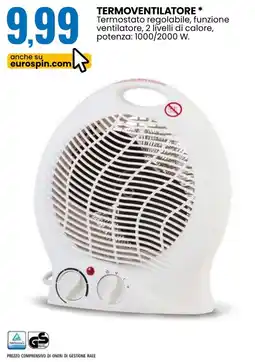 Eurospin Termoventilatore offerta