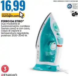 Eurospin Ferro da stiro offerta
