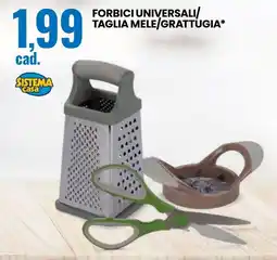 Eurospin Forbici universali/ taglia mele/grattugia offerta