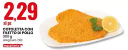 Eurospin Cotoletta con filetto di pollo offerta