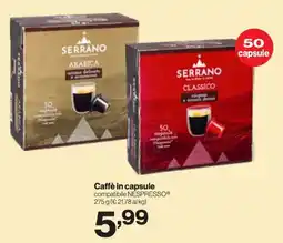 In'S Mercato SERRANO Caffè in capsule compatibile NESPRESSO offerta