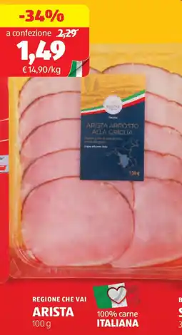 ALDI Regione che vai arista offerta