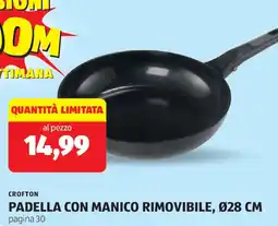 ALDI Crofton padella con manico rimovibile offerta