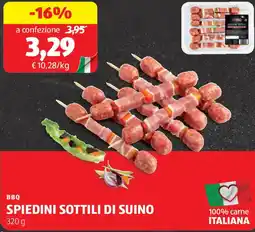 ALDI Bbq spiedini sottili di suino offerta