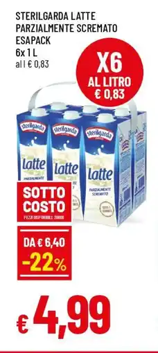 IperFamila Sterilgarda latte parzialmente scremato esapack offerta