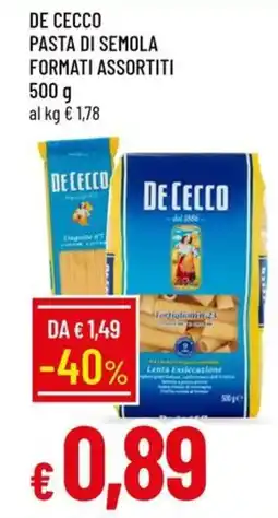 Galassia De cecco pasta di semola offerta