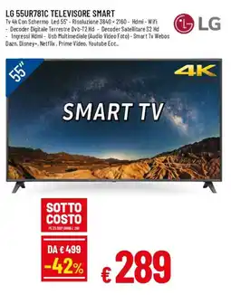 IperFamila LG 55UR781C TELEVISORE SMART offerta