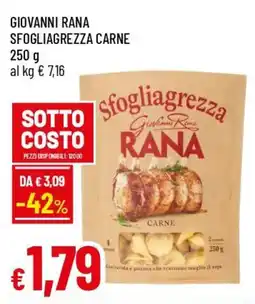 IperFamila Giovanni rana sfogliagrezza carne offerta