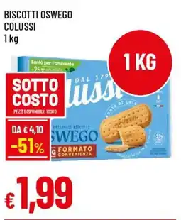 IperFamila Biscotti oswego COLUSSI offerta