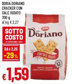 IperFamila Doria doriano cracker con sale iodato offerta