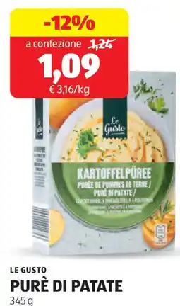ALDI Le gusto purè di patate offerta
