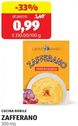 ALDI Cucina nobile zafferano offerta
