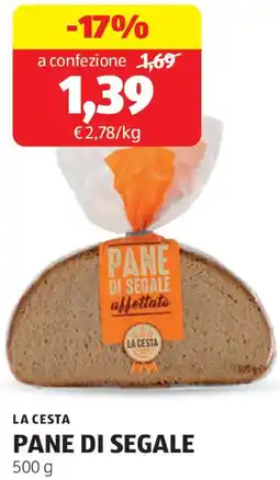 ALDI La cesta pane di segale offerta
