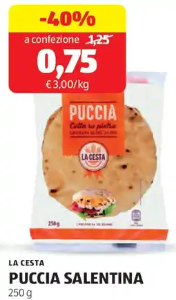 ALDI La cesta puccia salentina offerta