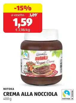 ALDI Nutoka crema alla nocciola offerta