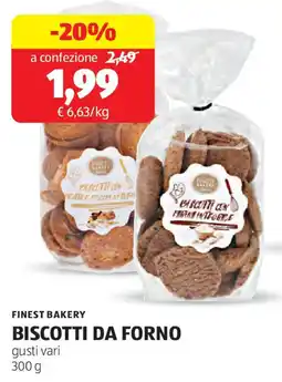 ALDI Finest bakery biscotti da forno offerta