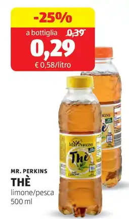 ALDI Mr. perkins thè limone/pesca offerta