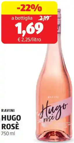 ALDI Ravini hugo rosè offerta