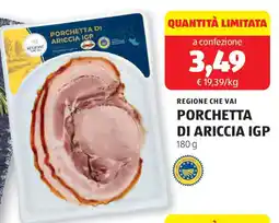 ALDI Regione che vai porchetta di ariccia igp offerta