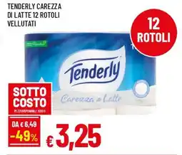IperFamila Tenderly carezza di latte 12 rotoli vellutati offerta