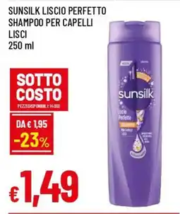 IperFamila Sunsilk liscio perfetto shampoo per capelli lisci offerta