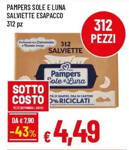 IperFamila Pampers sole e luna salviette esapacco offerta
