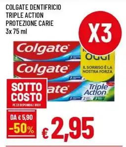 IperFamila Colgate dentifricio triple action protezione carie offerta