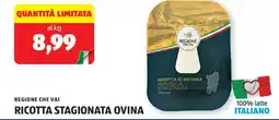 ALDI Regione che vai ricotta stagionata ovina offerta