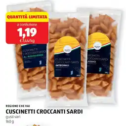 ALDI Regione che vai cuscinetti croccanti sardi offerta