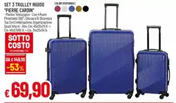 IperFamila Set 3 trolley rigido "pierre cardin" offerta