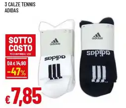 IperFamila 3 calze tennis ADIDAS offerta
