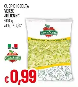 IperFamila Cuor di scelta verze julienne offerta