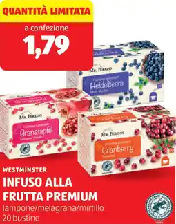 ALDI Westminster infuso alla frutta premium offerta