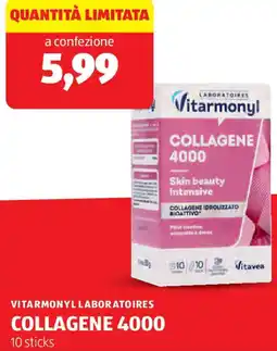 ALDI Vitarmonyl laboratoires collagene 4000 offerta