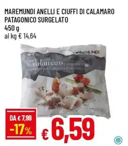 IperFamila Maremundi anelli e ciuffi di calamaro patagonico surgelato offerta