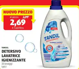 ALDI Tandil detersivo lavatrice igienizzante offerta